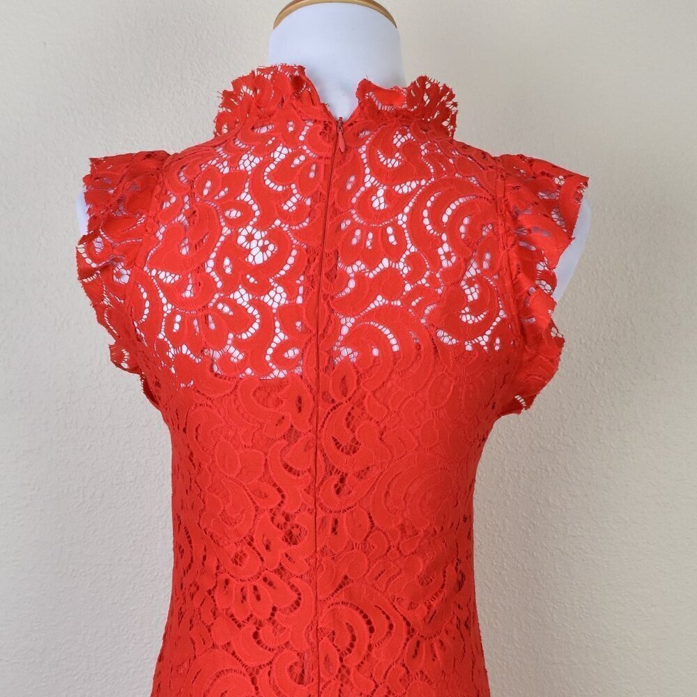 Alexia Admor Kendall Red Lace Sheath Dress XS - Picture 6 of 10